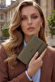 Genuine Leather Khaki Stylish Wallet