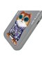 Compatible with iPhone 16 |   3D Real Embroidery Processing Embossed Glasses and Chain Detailed Dog Pattern Case - 7