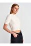 10703 Glitter Short Sleeve Knit Sweater Beige-Burgundy - 7