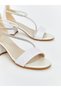 Alita City Koor White Thick Heel Girls' Heeled Shoes with a Difference - 3