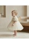 Baby Girl Party Dress Birthday Dress with 3D Floral Tulle - 3