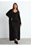 Black Liora Double Set – Dress & Cape - 6