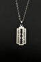 Peaky Blinders Razor Necklace with Steel Chain