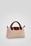 Women's Cream Plush Tote Mini Hand and Crossbody Bag