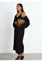 Black Liora Double Set – Dress & Cape