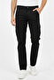 Men's Black Relaxed Fit Stretch Fabric Denim Cargo Pants with Side Pockets Four Seasons 2600001