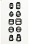 10-Piece Polymer Clay Mold Set in Different Patterns - Dough Sculpting