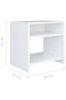 Bedside Cabinets 2 pcs White 40x30x40 cm Engineered Wood - 3