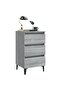 Bed Cabinet with Metal Legs Grey Sonoma 40x35x69 cm - 6