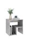 Bed Cabinets 2 pcs Concrete Grey 40x30x40 cm Engineered Wood - 6