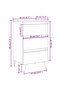 Bed Cabinet with Metal Legs 2 pcs Grey 40x35x69 cm - 3