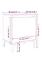 Bed Cabinets with Metal Legs White 40x30x50 cm - 3
