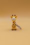 Knitted Patterned Giraffe Keychain (Plastic) - 2