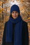 Knitted Detailed Women's Scarf & Beanie 2-Piece Gift Set