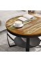 Coffee Table Ø68x43 cm Solid Reclaimed Wood - 2