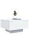 Coffee Table White 55x55x31 cm Engineered Wood - 2