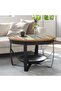 Coffee Table Ø68x43 cm Solid Reclaimed Wood