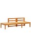 Garden Bench with Table Dark Grey Cushions Solid Acacia Wood - 2