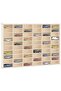 Wooden Collector's Display Case with 60 Compartments 60x4.5x40.5cm