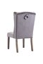 Dining Chairs 4 pcs Grey Velvet - 6