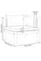 Corner Sofas 2 pcs with Dark Grey Cushions Solid Acacia Wood - 3