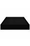 Floating Wall Shelves 2 pcs Black 40x23x3.8 cm MDF - 7