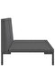 Garden Sofa with Cushions Half Round Poly Rattan - 4
