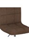 Swivel Dining Chairs 6 pcs Brown Fabric - 7