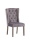 Dining Chairs 4 pcs Grey Velvet - 2