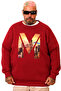 Mode XL Large Size Men's Sweat Bike m U25807 Claret Red