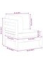 Corner Sofa with Dark Grey Cushions Solid Acacia Wood - 3
