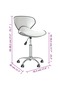 Swivel Dining Chairs 6 pcs White Faux Leather - 3