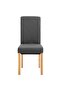 Dining Chairs 4 pcs Grey Fabric - 2