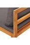 Garden Bench with Table Dark Grey Cushions Solid Acacia Wood - 8
