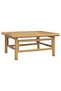 2 Piece Garden Lounge Set with Light Grey Cushions Bamboo - 4
