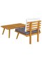 2 Piece Garden Lounge Set with Cushions Solid Acacia Wood - 5