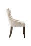 Dining Chairs 6 pcs Beige Fabric - 4