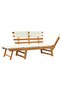 Garden Bench with Cushions 2-in-1 190 cm Solid Acacia Wood - 7