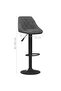 Bar Stools 2 pcs Dark Grey Velvet - 3