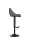 Bar Stools 2 pcs Dark Grey Velvet - 4