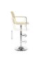 Bar Stools 2 pcs Cream Faux Leather - 5