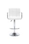 Bar Stools 2 pcs White Faux Leather - 2