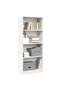 Bookcase White 60x24x143 cm Engineered Wood