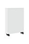 Narrow Storage Trolley White 48x13x68 cm Engineered Wood - 5