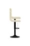 Bar Stools 2 pcs Cream Velvet - 6