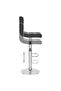 Bar Stool Black Faux Leather - 5