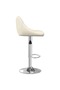 Bar Stool 2 pcs Cream Velvet - 4