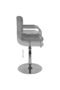 Bar Stool Light Grey Fabric - 5