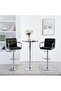 Bar Stools 2 pcs Black Faux Leather