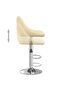 Bar Stools 2 pcs Cream Faux Leather - 5